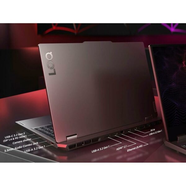 Lenovo LOQ 15 Gaming Laptop 12th Gen Core i5-12450HX, 24GB DDR5, 512GB SSD, NVIDIA RTX 4050 6GB Graphics, 15.6" FHD IPS 144Hz, DOS, Luna Grey - Image 2