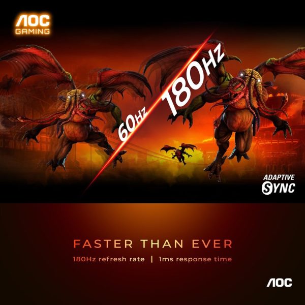 AOC 27G15N 27" 180Hz Gaming Monitor - Image 2