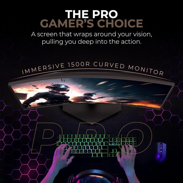 AOC C27G4ZE 27″ Full HD 280 Hz 0.3 ms Adaptive Sync Curved Gaming Monitor - Image 6