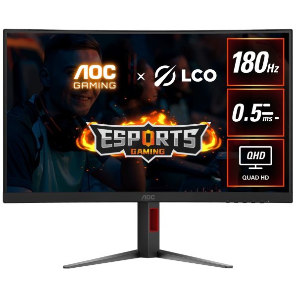 AOC CQ27G4 27″ Curved QHD 180Hz Gaming Monitor