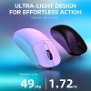 Attack Shark X3 Lightweight Wireless Gaming Mouse, 49g Tri-Mode Bluetooth/2.4G/USB-C Wired Mouse for PC/Laptop/Mac - Black, White & Red - Image 7