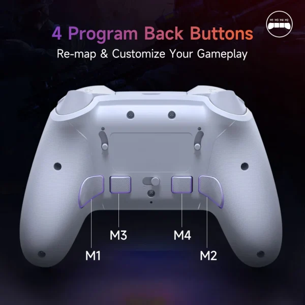 EasySMX X20 Wireless Gaming Controller with RGB Backlit ,1000Hz Polling Rate Compatible with PC/Switch/Steam/Android - Image 7