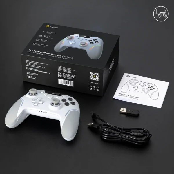 EasySMX X20 Wireless Gaming Controller with RGB Backlit ,1000Hz Polling Rate Compatible with PC/Switch/Steam/Android - Image 8
