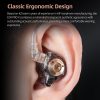 KZ EDX Pro X in Ear Earphone Wired Gaming Earbud, Detachable Cable for Audiophile with mic (Black & White) - Image 3