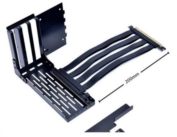 LIAN LI LANCOOL II-1X Premium PCI-E x16 3.0 Black Extender Riser Cable 200mm and Cover Bracket - Image 4