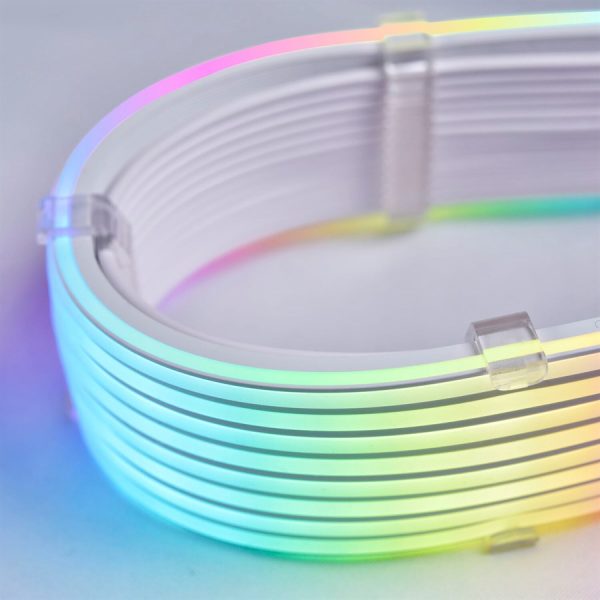 Lian Li Strimer Plus V2 12VHPWR to 3 x 8 Pin 335mm Extension ARGB Cable, PW168-8PV2 BLACK - Image 3