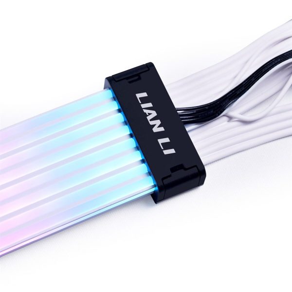 Lian Li Strimer Plus V2 12VHPWR to 3 x 8 Pin 335mm Extension ARGB Cable, PW168-8PV2 BLACK - Image 4
