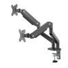 MXG BMA-24U Dual Monitor Premium Aluminum Spring-Assisted With 3.0 USB Cable Monitor Arm Matte Black - Image 3