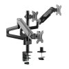 MXG BMA-36 Triple Montior Pole Mounted Premium Aluminum SpringAssisted Monitor Arm - Image 2