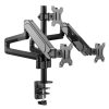 MXG BMA-36 Triple Montior Pole Mounted Premium Aluminum SpringAssisted Monitor Arm - Image 3