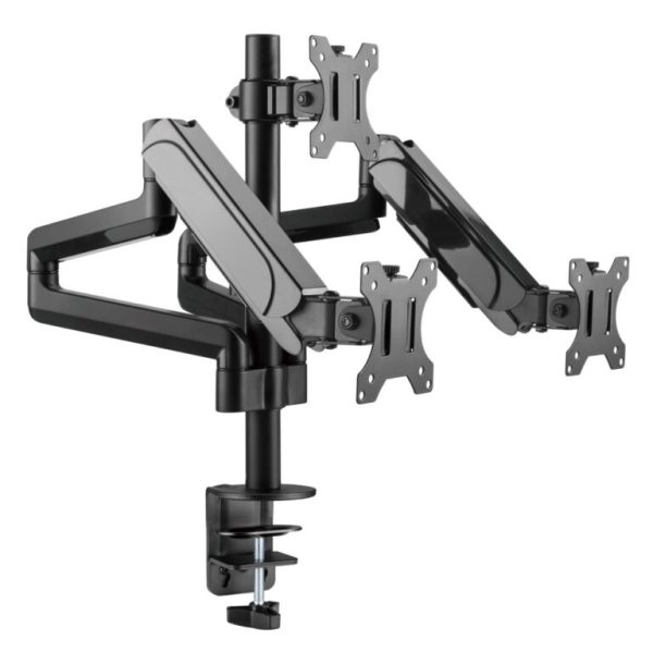 MXG BMA-36 Triple Montior Pole Mounted Premium Aluminum SpringAssisted Monitor Arm - Image 3