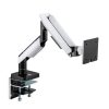 MXG HMA-12R Heavy Duty RGB Gaming Monitor Arm Matte White (Support upto 49inch Monitor) - Image 3
