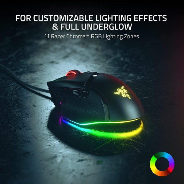 Razer Basilisk V3 Customizable Ergonomic Gaming Mouse 11 Programmable Buttons, HyperScroll Tilt Wheel - Image 5