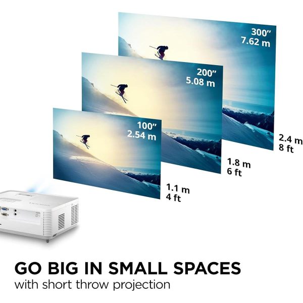 ViewSonic PS502W 4000 Lumens WXGA Short Throw Projector - Image 3