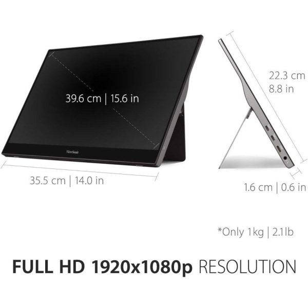 VIEWSONIC PORTABLE 10-POINT TOUCH SCREEN LED 16” TD1655 - Image 3
