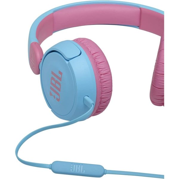 JBL JR310 Kids On-Ear Headphones - Blue & Red - Image 3