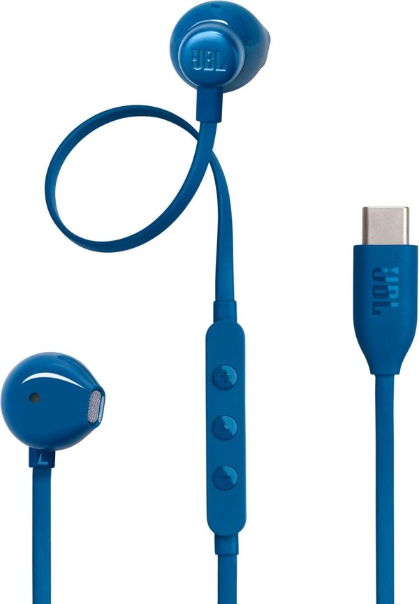 JBL Tune 305 C Hi-Res Wired Earbuds Blue