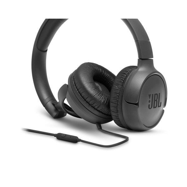 JBL Tune 500 Wired On-Ear Headphones Lightweight and Foldable Design (Black, Blue & White) - Image 4