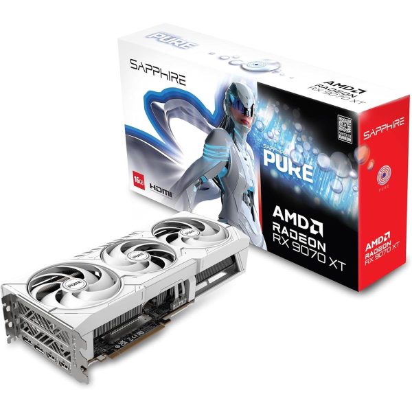 Sapphire Pure AMD Radeon RX 9070 XT Gaming OC Graphics Card with 16GB