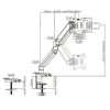 Twisted Minds Single Monitor Aluminum Slim Mechanical Spring Monitor Arm - Image 5