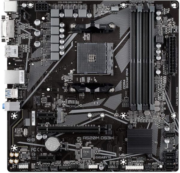 GIGABYTE MB AMD A520M DS3H DDR4 - Image 2