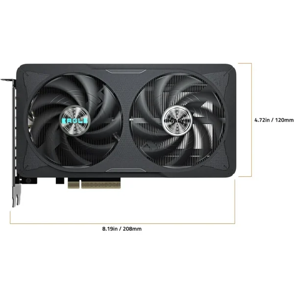 Gigabyte GeForce RTX 5060 Eagle OC 8G Graphics Card, 8GB 128-bit GDDR7, PCIe 5.0, WINDFORCE Cooling System Video Card - Image 4