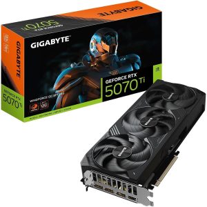 Gigabyte GeForce RTX 5070 Ti Windforce OC SFF 16G Graphics Card, 16GB 256-bit GDDR7, PCIe 5.0, WINDFORCE Cooling System Video Card
