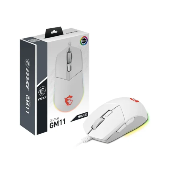 MSI Clutch GM11 Gaming Mouse Black & White - Image 11