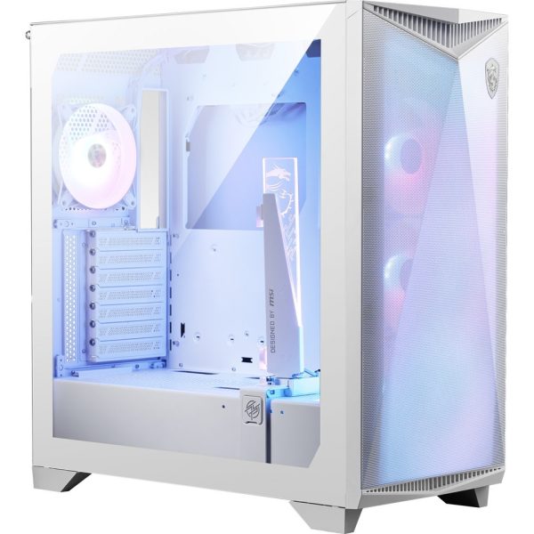 MSI MPG GUNGNIR 300R AIRFLOW ,2xUSB 3.2 Gen 1, 1xUSB 3.2 Gen2 Type-C Tempered Glass Window (Black & White) - Image 8