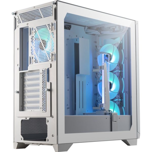 MSI MPG GUNGNIR 300R AIRFLOW ,2xUSB 3.2 Gen 1, 1xUSB 3.2 Gen2 Type-C Tempered Glass Window (Black & White) - Image 11