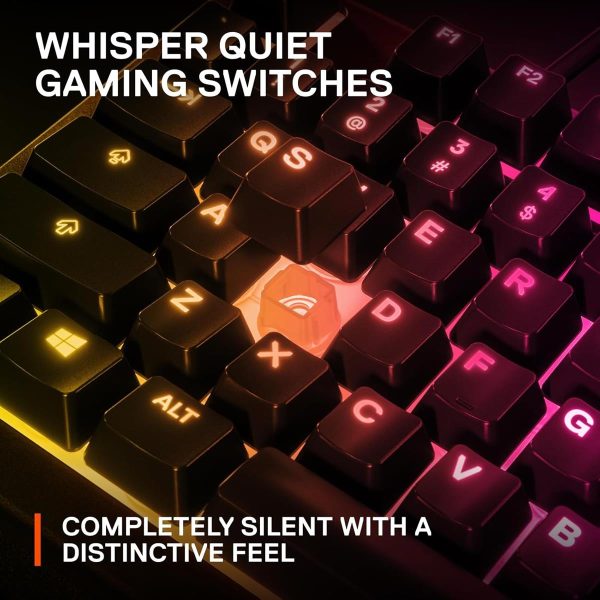 SteelSeries Apex 3 RGB Gaming Keyboard 10-Zone RGB Illumination (Whisper Quiet Gaming Switch) - Image 3