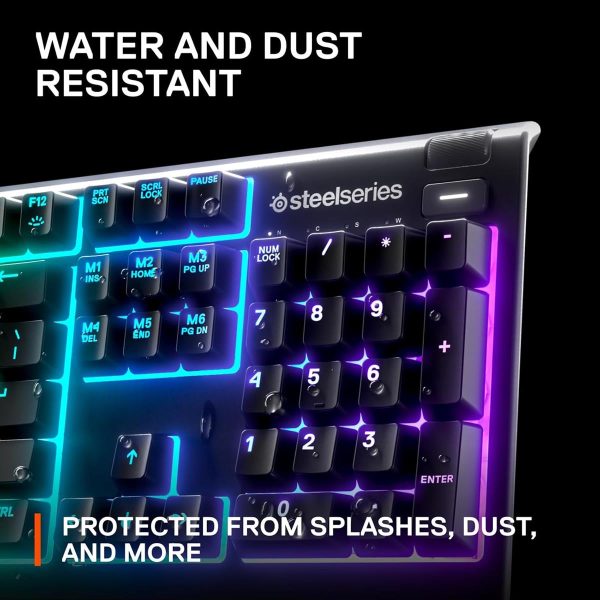 SteelSeries Apex 3 RGB Gaming Keyboard 10-Zone RGB Illumination (Whisper Quiet Gaming Switch) - Image 5