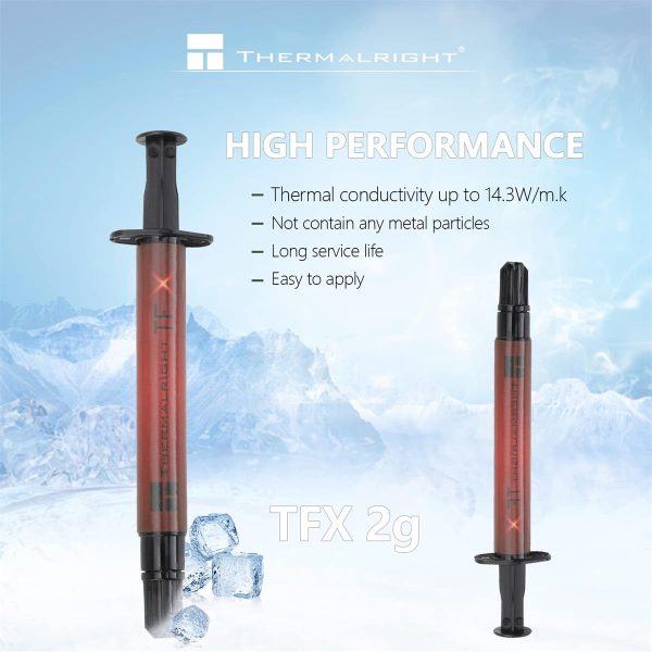 Thermalright TFX 2g Thermal Grease, Heat Sink Compound, 14.3W/m.k, 2 Grams, Graphic Card, CPU, Laptop - Image 4