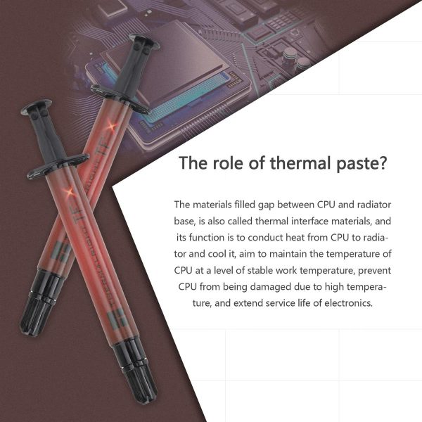 Thermalright TFX 2g Thermal Grease, Heat Sink Compound, 14.3W/m.k, 2 Grams, Graphic Card, CPU, Laptop - Image 2