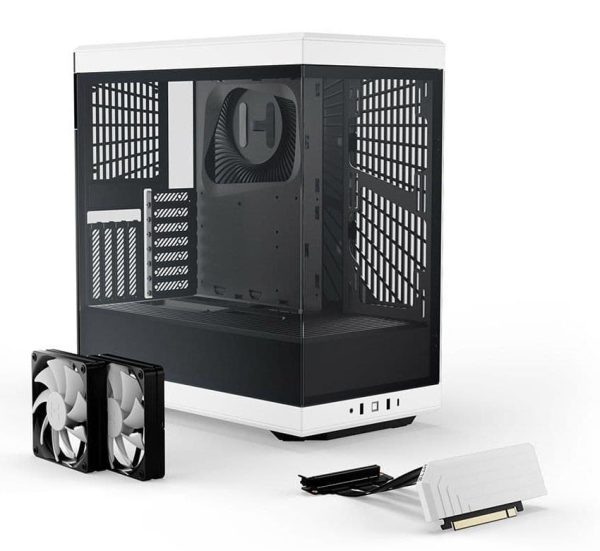 HYTE Y40 Mainstream Vertical GPU Case ATX Mid Tower Gaming Case Black, White, Cherry & Panda - Image 11
