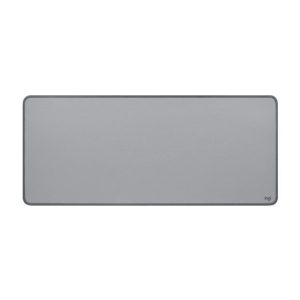 Logitech Desk Mat Studio Series Extended Mouse Pad with Spill-resistant Durable Design Mid Gray