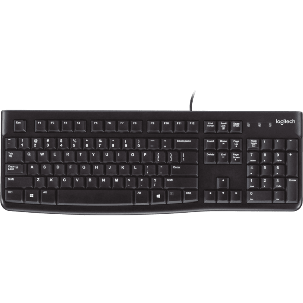 Logitech K120 Ergonomic Desktop USB Wired Keyboard