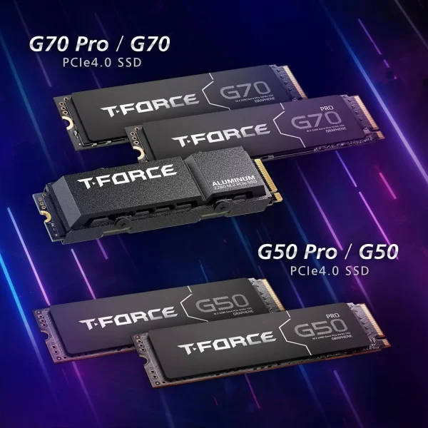 TEAMGROUP T-Force G50 1TB SLC Caching 3D TLC NAND NVMe InnoGrit PCIe Gen4x4 M.2 2280 Gaming SSD - Image 3