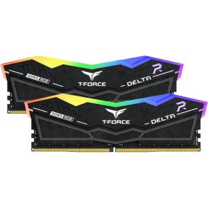 Team Group 32GB T-FORCE DELTA RGB DDR5 6400 MHz UDIMM Memory Kit (2 x 16GB, Black)