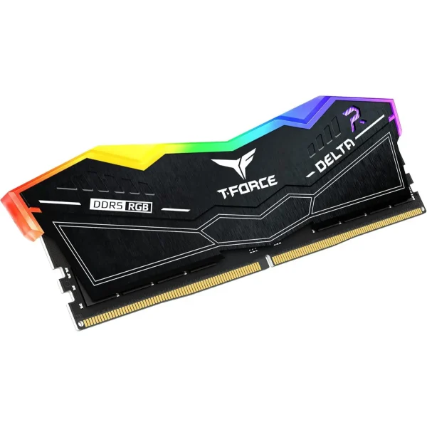 Team Group 64GB T-FORCE DELTA RGB DDR5 6400 MHz UDIMM Memory Kit (2 x 32GB, Black & White) - Image 3