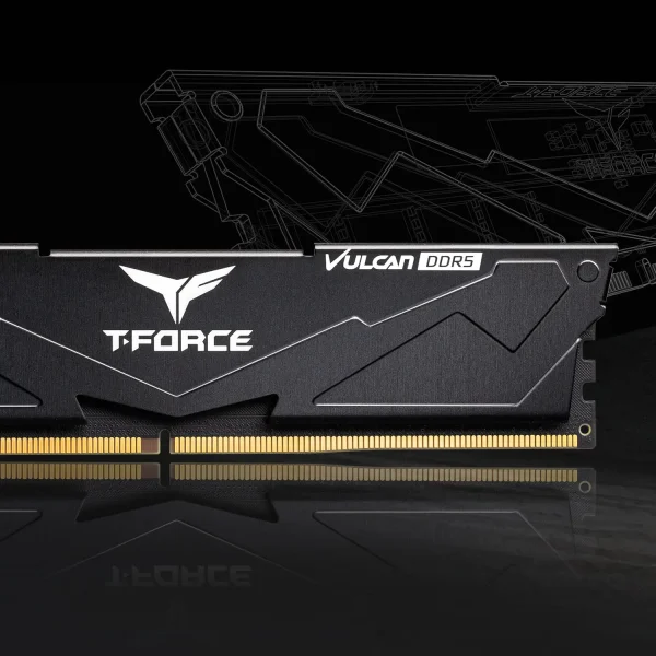 TeamGroup T-Force Vulcan DDR5 32GB (2x16GB) 6000MHz Desktop Memory Ram (Black & Red) - Image 5