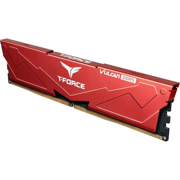 TeamGroup T-Force Vulcan DDR5 32GB (2x16GB) 6000MHz Desktop Memory Ram (Black & Red) - Image 7
