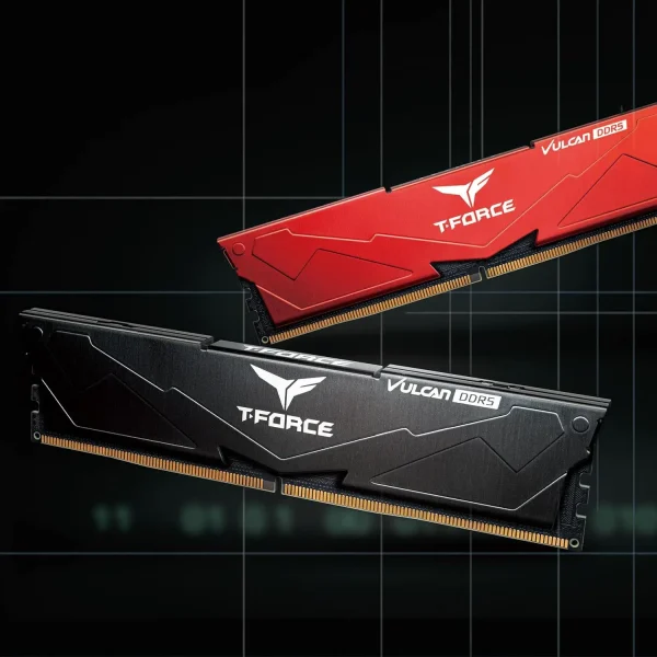 TeamGroup T-Force Vulcan DDR5 32GB (2x16GB) 6000MHz Desktop Memory Ram (Black & Red) - Image 8