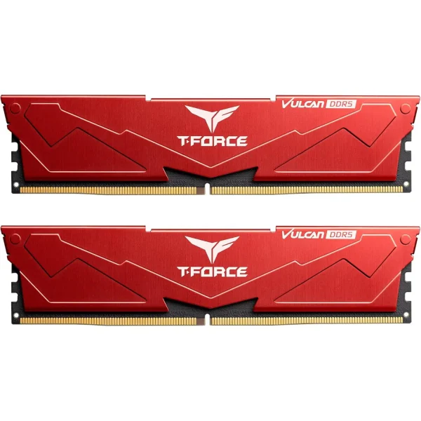 TeamGroup T-Force Vulcan DDR5 32GB (2x16GB) 6000MHz Desktop Memory Ram (Black & Red) - Image 10