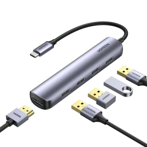 UGREEN USB-C to 4*USB 3.0+HDMI Adapter