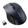 Ergonomic Contoured-Shape Design Wireless Mouse 2.4 GHz&BT Black（AA alkaline battery not included)