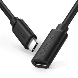 UGREEN USB-C/M to USB-C/F Gen2 5A Extension Cable 1m (Black)