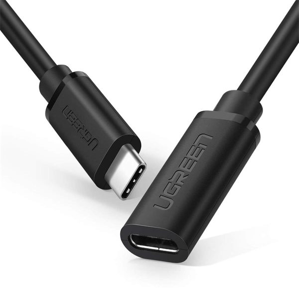 UGREEN USB-C/M to USB-C/F Gen2 5A Extension Cable 1m (Black)