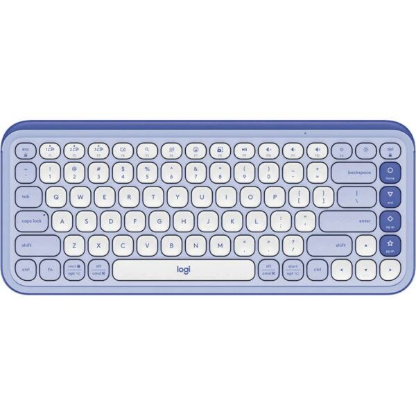Logitech POP ICON KEYS Compact Wireless Keyboard Off-White, Rose, Lilac - Image 9