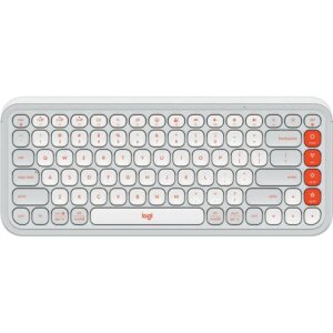 Logitech POP ICON KEYS Compact Wireless Keyboard White